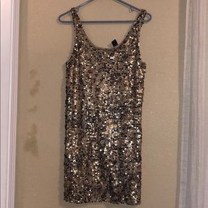 Gold Sequin Cocktail dress